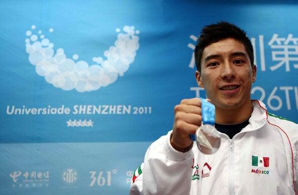 El medallista de plata tiró seis clavados en la final, siendo uno de 3.8 grados de dificultad el más complicado. FOTO: MEXSPORT
