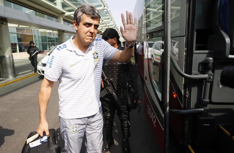 La Selección Sub-17 de Brasil llegó al Aeropuerto Internacional de Guadalajara. FOTO: AP