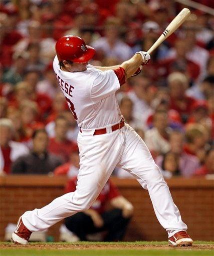 David Freese al bat. FOTO: AP