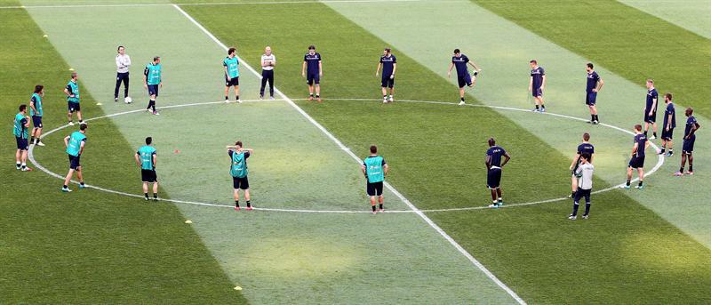 Italia entrenó en Kiev previo a la final ante España l EFE