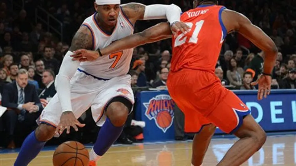 Anthony brilla en la victoria de Knicks