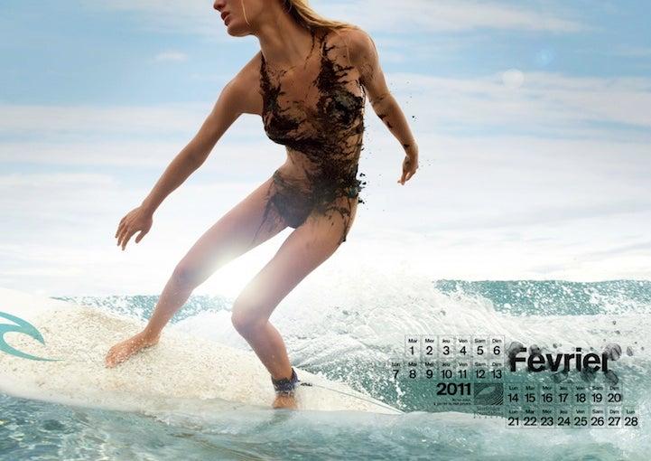 La asociación creada por surfers editó un calendario.   FOTO: surfrider.eu