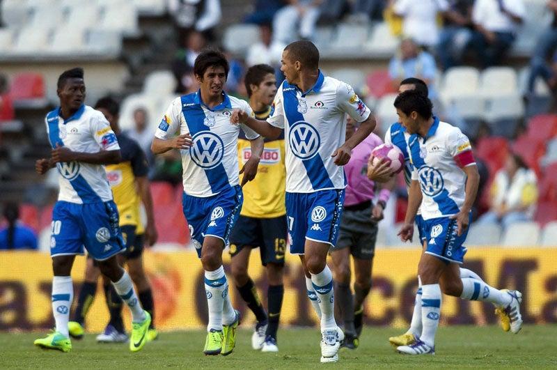El Puebla se animó para marcar al 45 para llevarse la ventaja al medio tiempo. FOTO: MEXSPORT
