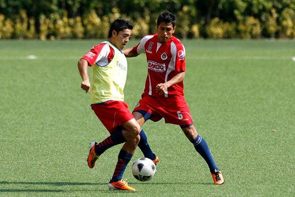 Los jugadores realizaron ejercicios e interescuadras (FOTO: SAÚL MOLINA)