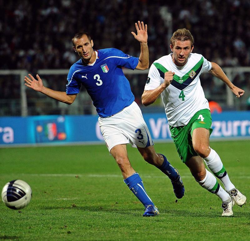 Desde el inicio del encuentro, Italia se mostró dominante. FOTO: EFE