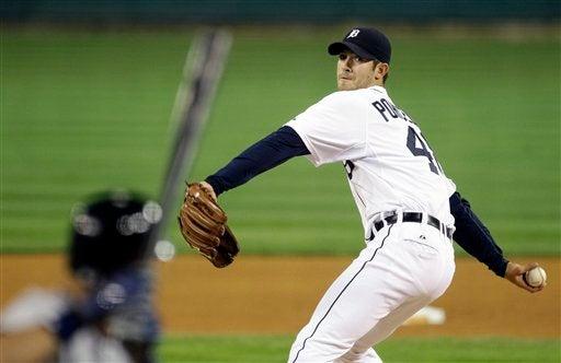 Rick Porcello abrió para los Tigres. FOTO: AP