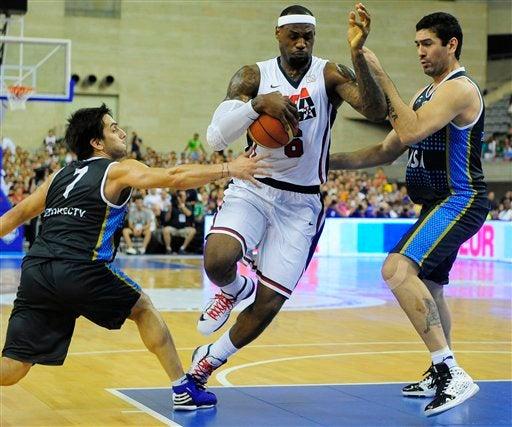 LeBron James colaboró en la victoria estadounidense l AP