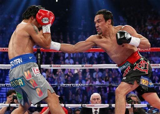 En el tercer round Juan Manuel Márquez mandó a la lona al filipino | AP