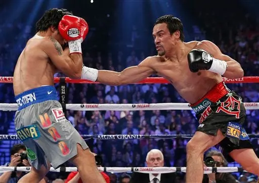 En el tercer round Juan Manuel Márquez mandó a la lona al filipino | AP