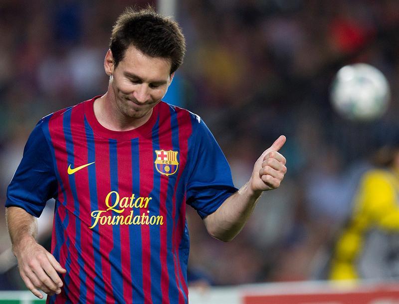 Messi tras perder una oportunidad. FOTO: EFE