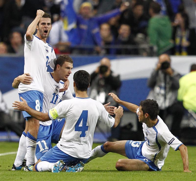 Bosnia estuvo a punto de lograr su primera clasificación. FOTO: EFE