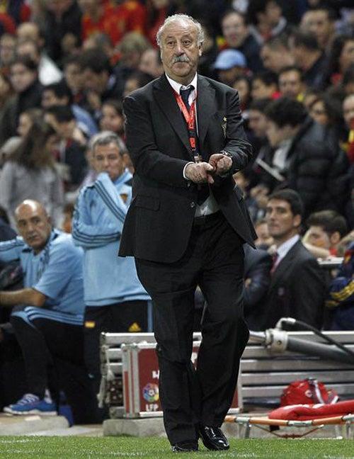 Del Bosque, a la espera de la finalización del encuentro | EFE