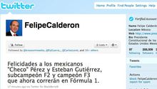 FCH felicita a 'Checo' y 'Guti' por incursión en F1