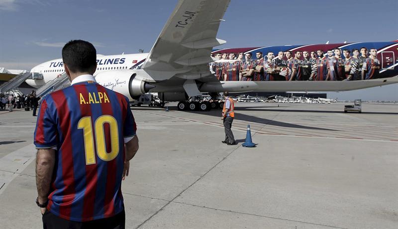Directivos, familiares y periodistas lo utilizaron para viajar a Londres para la Final. FOTO: EFE