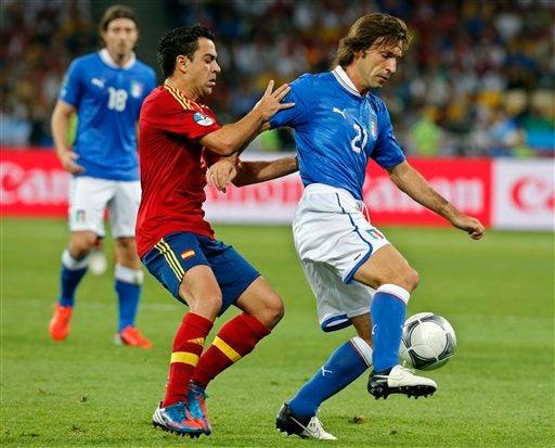 Gran partido que se vivió en Kiev entre España e Italia l AP
