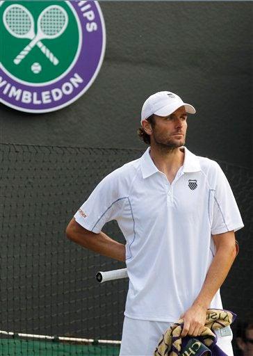 Mardy Fish reacciona tras perder set ante Nadal. FOTO: AP