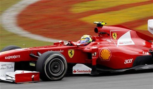Felipe Massa durante la competición en Brasil. FOTO: AP