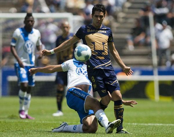 El club universitario jugó gran parte del encuentro con diez hombres. FOTO: MEXSPORT
