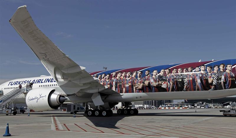 El avión debía transportar a los jugadores. FOTO: EFE