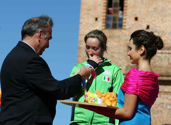 La ciclista no soltó el segundo lugar desde la primera vuelta. FOTO: MEXSPORT