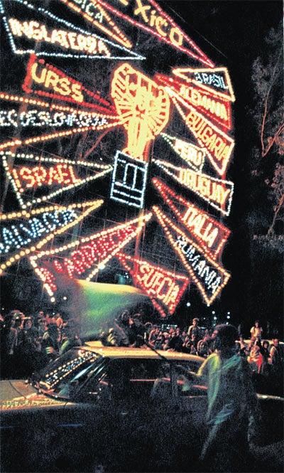 SABOR MUNDIALISTA Luces que decoraban las calles del DF previo al Mundial de 1970 CORTESÍA | LA CIUDAD DE MÉXICO EN EL TIEMPO