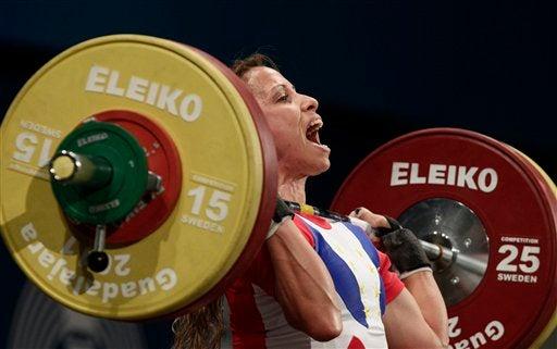 Inmara Henrriquez de Venezuela se adjudicó la plata. FOTO: AP