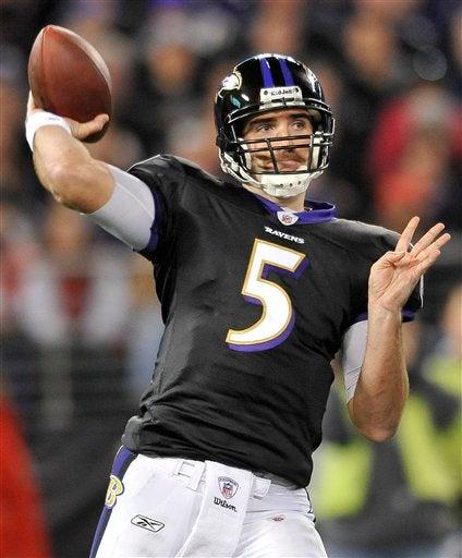 Flacco enfrenta al mejor equipo de la Conferencia Nacional. FOTO: AP