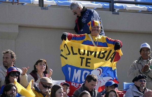 La afición colombiana apoyó los 90 minutos. FOTO: MEXSPORT