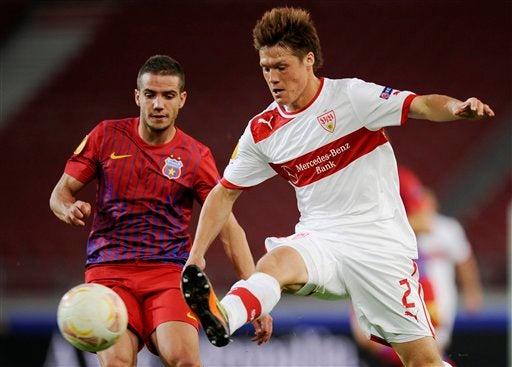 Con el 'Maza' Rodríguez en la cancha, Stuttgart empató 2-2 con el Steaua Bucarest | AP