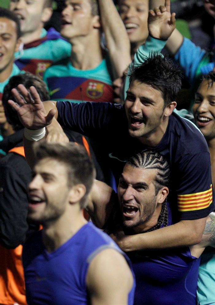 Jugadores disfrutaron del Campeonato a mitad de la cancha (FOTO: EFE)