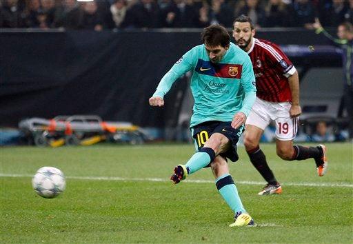 Messi lanza un disparo a puerta. FOTO: AP