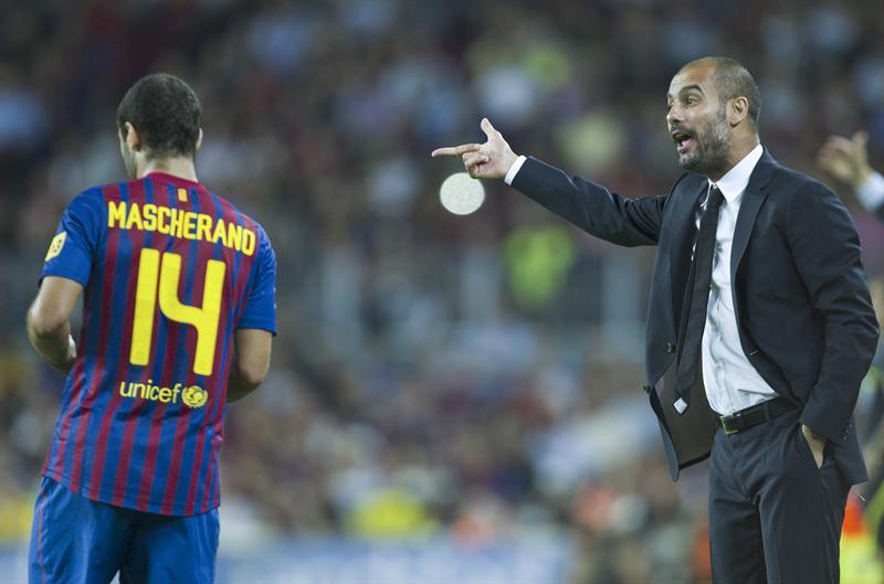 Pese al marcador Guardiola no quería errores. FOTO: EFE