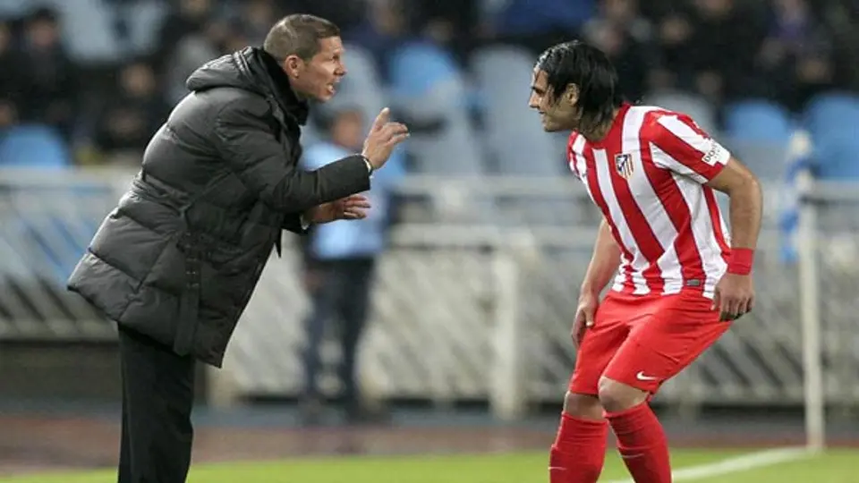 "Falcao es el mejor delantero que he dirigido": Simeone