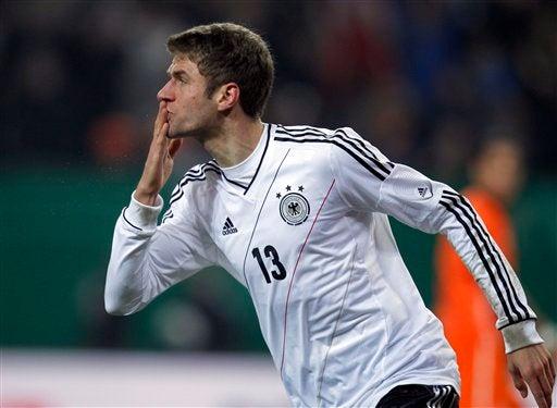 Thomas Müller celebra tras marcar un tanto. FOTO: AP