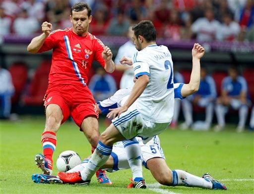 Rusia y Grecia se lanzaron al ataque desde el inicio del partido l AP