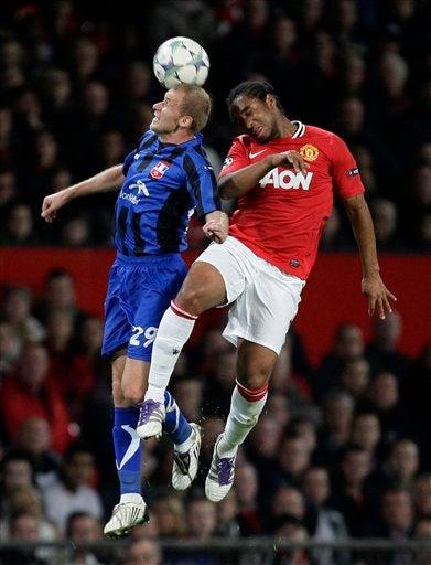 Al minuto 8 Manchester United marca un tanto del pie de Valencia. FOTO: AP