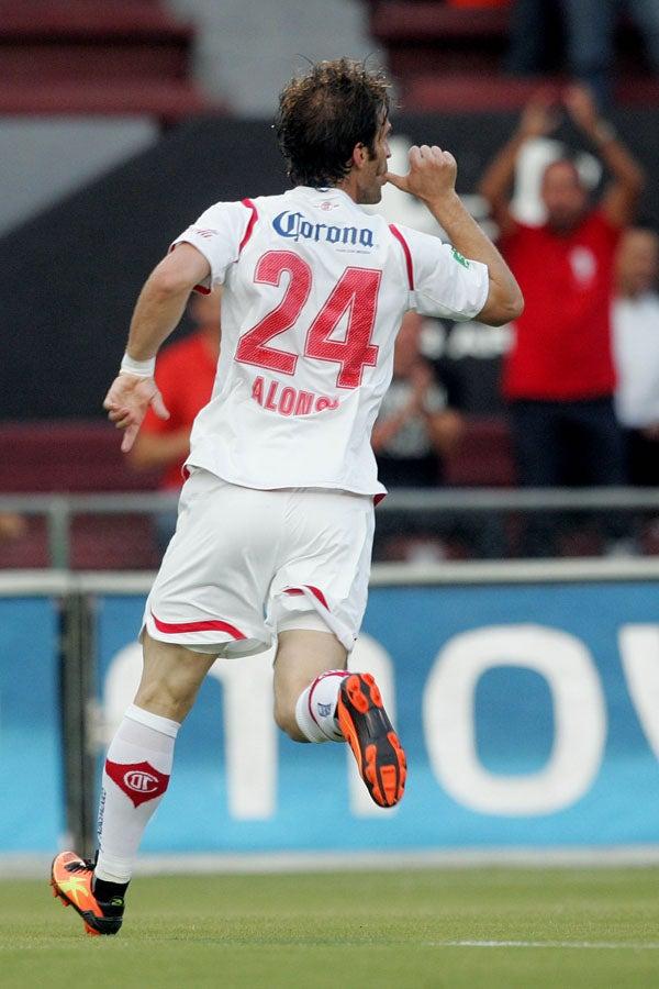 Alonso anotó el primer gol para Toluca. FOTO: JORGE BARAJAS