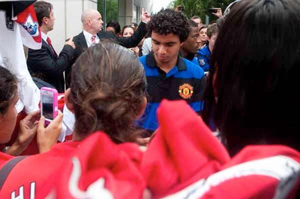 Los Red Devils dejan el hotel de concentración para enfrentarse al juego de las estrellas de la MLS. FOTO: CÉSAR VICUÑA