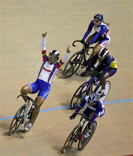 Graxiola obtuvo su segunda medalla en la Final de Keirin. FOTO: AP