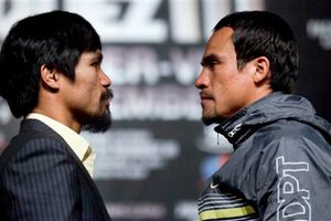 Márquez y Pacquiao se ven las caras en conferencia previo al combate