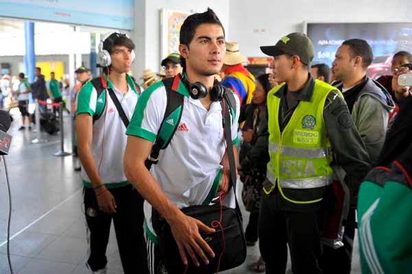La delegación mexicana viajó a las 11:00 horas de Pereira a la capital cafetalera. FOTO: CIRO GUTIÉRREZ