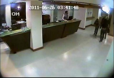 Supuestamente los jugadores volvieron a contratar prostitutas tras el robo.  FOTO: CORTESÍA HOTEL QUITO