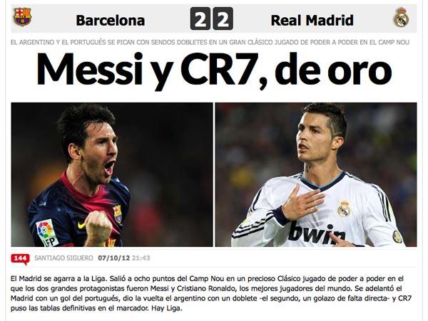 Cómo vieron el Clásico los medios en el mundo
