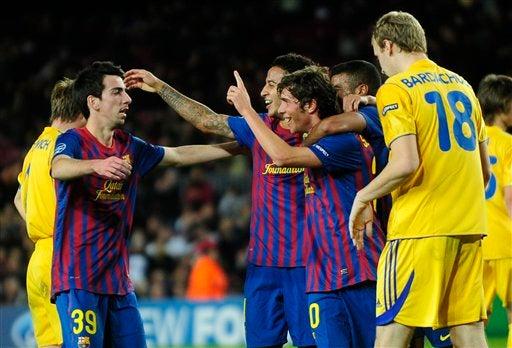 Al minuto 34, Sergi Roberto abrió el marcador. FOTO: AP