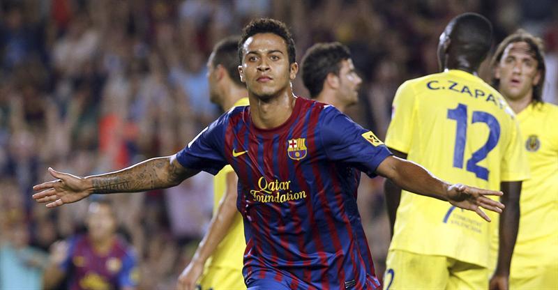 El Barça se adelanta con gol de Thiago. FOTO: EFE