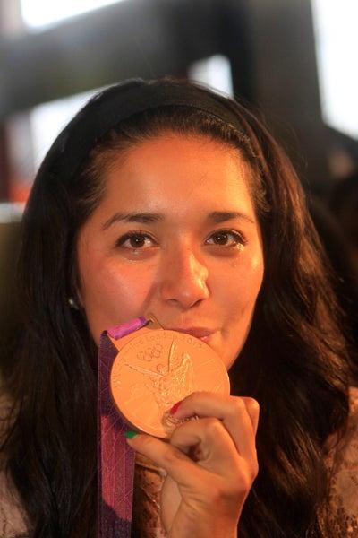 Avitia con su medalla de bronce | FOTO: ISRAEL MARTÍNEZ