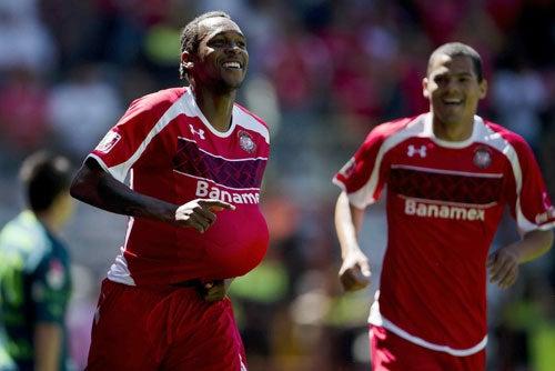 Así celebró el golazo Tejada en el duelo de Toluca vs. Santos. | MEXSPORT