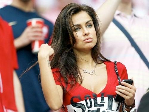 Natalie Siwiec, modelo de Polonia que ha sido comparada con la paraguaya por aparecer en partidos de la Euro | ESPECIAL