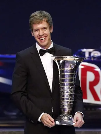 Vettel recogió su trofeo de campeón de F1 en India