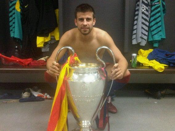 Piqué también la presumió. FOTO: FACEBOOK
